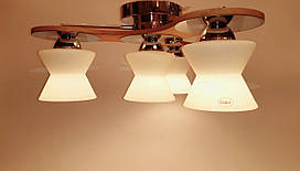 Стельовий світильник TINKO 909CR/4H SPINER хром/дерево