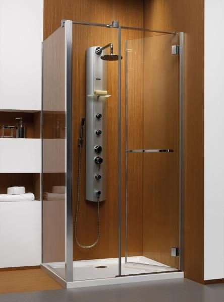 Душова кабіна Radaway Carena KDJ 34402-01-08NR права (хром/коричневе), 900х900х1950 мм
