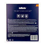 Подарунковий набір Gillette Fusion5 (Гель для чутливої шкіри 75мл + верстат з 1 касетою) 8247, фото 2
