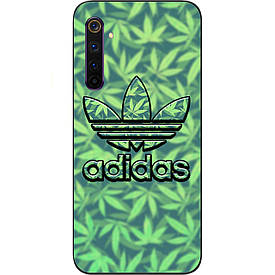 Чохол силіконовий з картинкою для Realme 6 Pro Логотип adidas