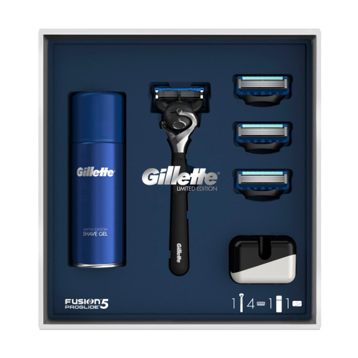 Подарунковий набір Gillette Fusion5 ProGlide Flexball (бритва + 4 касети + гель + чехол) 6962