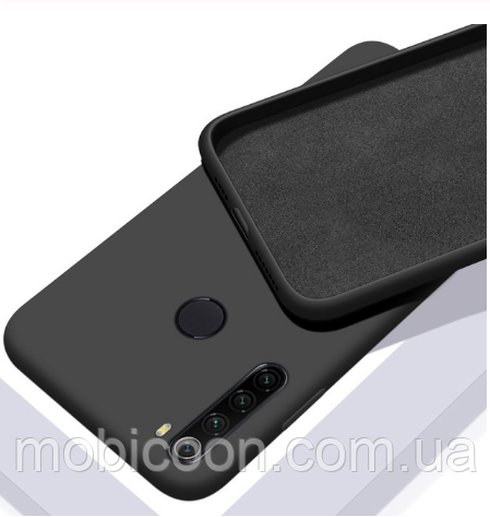 Чохол Silicone Case для Xiaomi Redmi Note 8T чорний (ксиоми редмі нот 8 т)