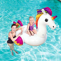Надувний матрац-пліт з ручками Bestway 41114 Єдиноріг 165*145 см