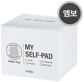 Змінний блок очищувальних дисків-салфеткок з бавовни A'pieu My Self Pad 60 шт (8809581447844)