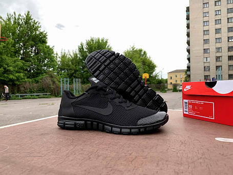 Чоловічі кросівки Nike Free Run 3.0 v2 black чорні, фото 1