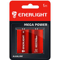 Батарейка лужна Enerlight Mega Power C LR14 (блістер)