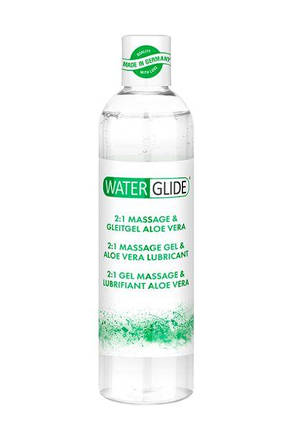 Лубрикант і масажний гель 2в1 Waterglide Aloe Vera, 300 мл, фото 1