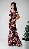 Літній довга сукня "Маргарита" розміри подвійні 44-46, 52-54