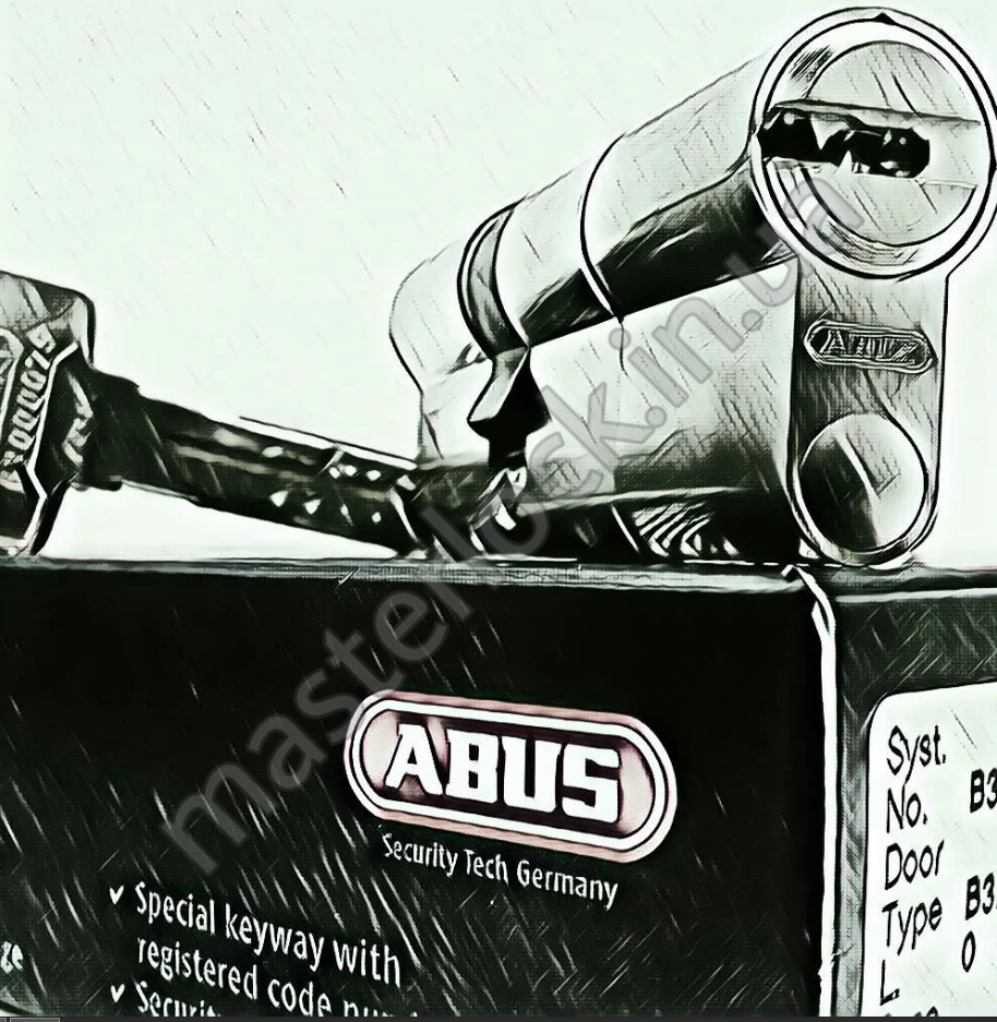 Циліндр Abus Bravus 3000MX 80 (30x50) ключ-ключ