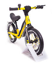 Італійський Магнієвий Беговел KIDS BALANCE BIKE НМ-855 Lux Жовтий