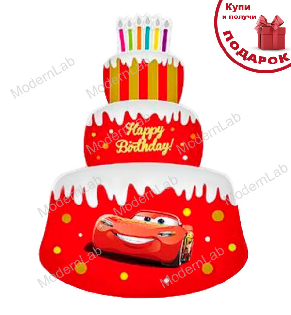 Фольговані кульки "Торт Тачки", 85*60 см