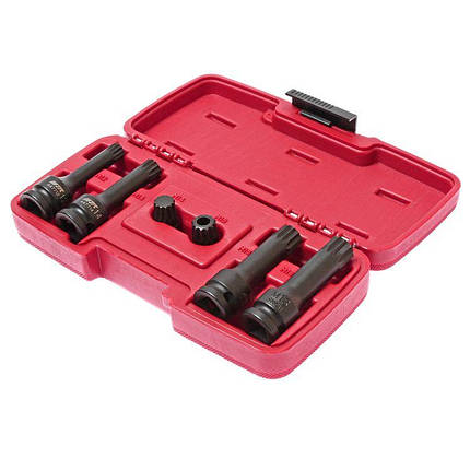 Комплект сервісних головок 12-граней SPLINE 6ед. 4094 JTC, фото 1