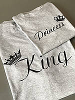 Футболки в стилі Family look для тата та дитини King/Princess