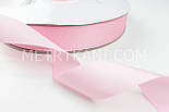 Стрічка репсова 25 мм світло-рожевого кольору, No ЛР25-1045, фото 2
