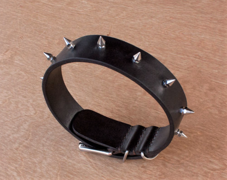 Нашийник з шипами "Lockdog" чорний