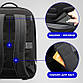 Рюкзак антивор Bopai 61-57911 (751-004501) з USB-портом і відділенням для ноутбука, чорний, 20 л, фото 9