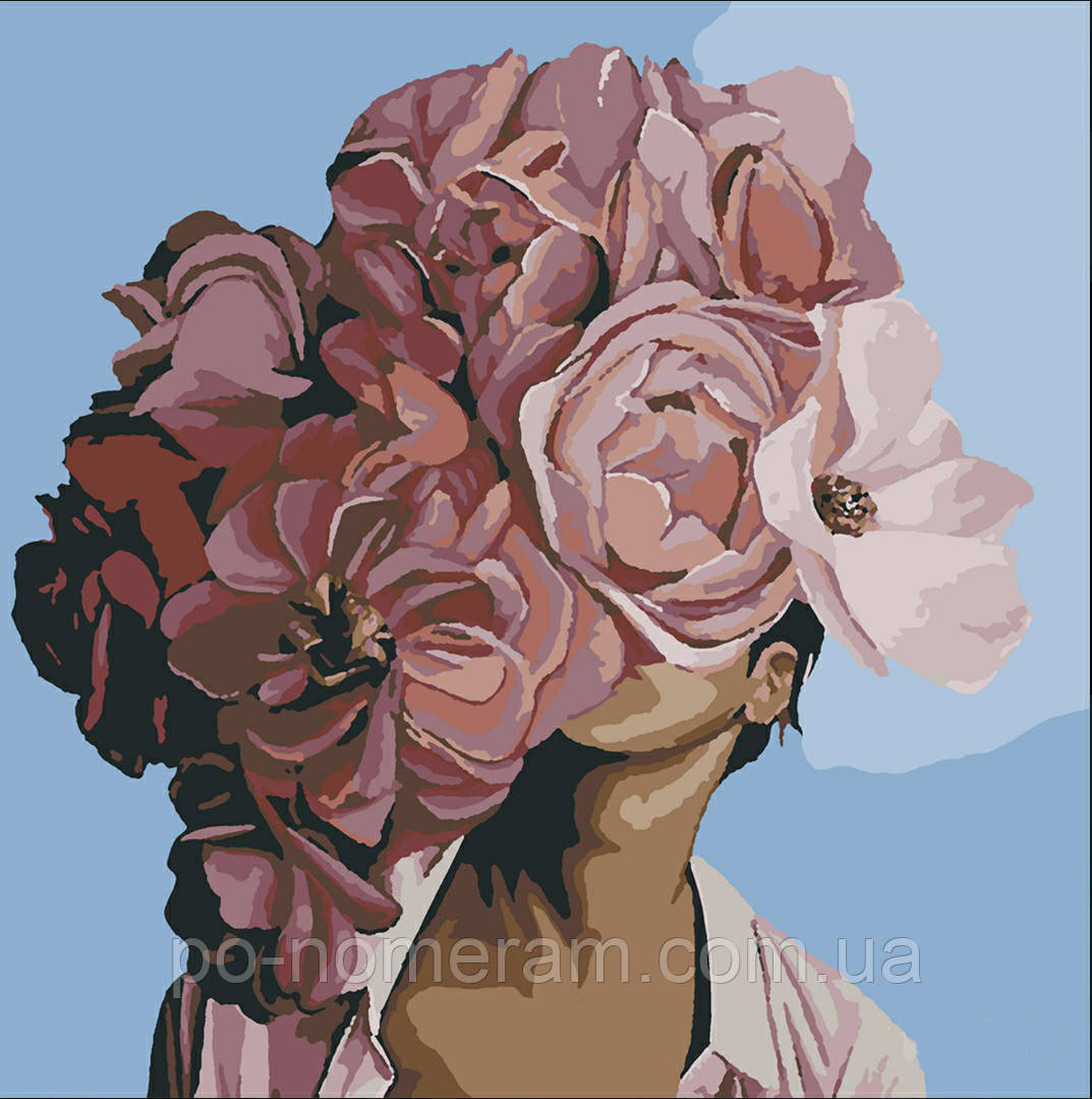 Картина по номерам Bambino Абстракция с пионами Эми Джадд (0022Л1) 40 х ...