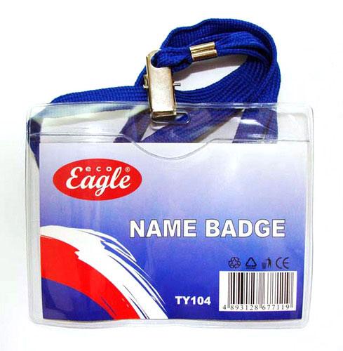 Бейдж горизонтальний зі шнурком 11,5 х 9 см TY-104