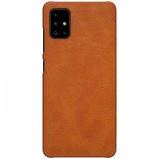 Nillkin Samsung Galaxy A71 Qin leather case Brown Чохол Книжка, фото 3