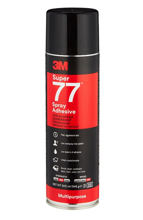 Аерозольний клей 3M Scotch-WeldTM 77, універсальний для постійної фіксації, фото 1