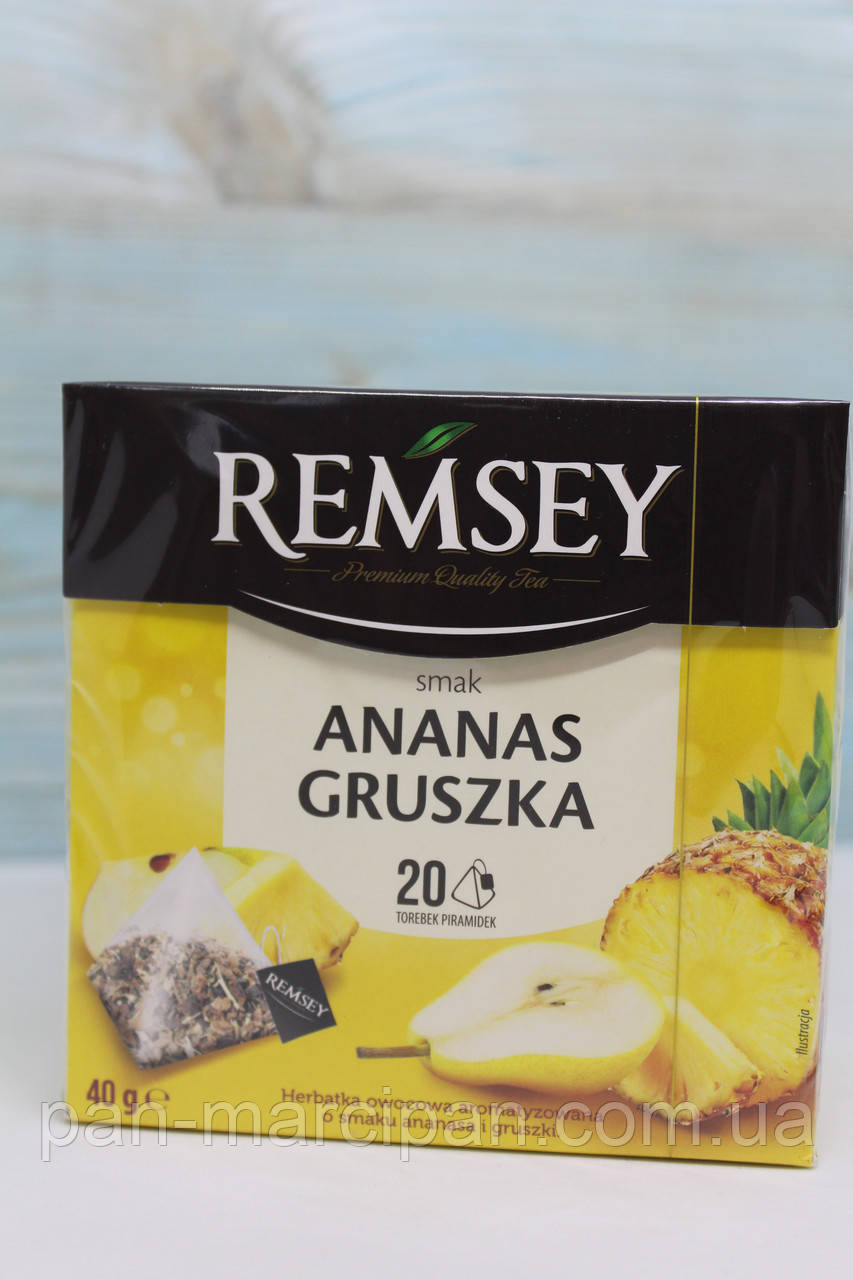Чай пакетований Remsey Ananas Gruszka 20 пак Польща, фото 1