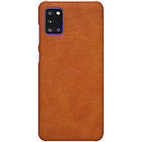 Nillkin Samsung Galaxy A31 Qin leather case Brown Чохол Книжка, фото 3