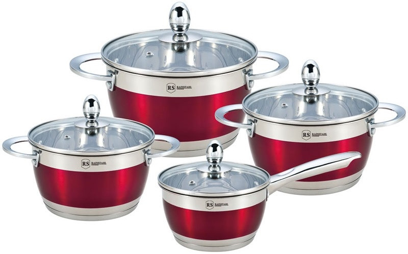 Набір посуду Rainstahl RS-1818-08 Red