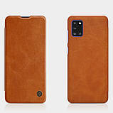 Nillkin Samsung Galaxy A31 Qin leather case Brown Чохол Книжка, фото 6