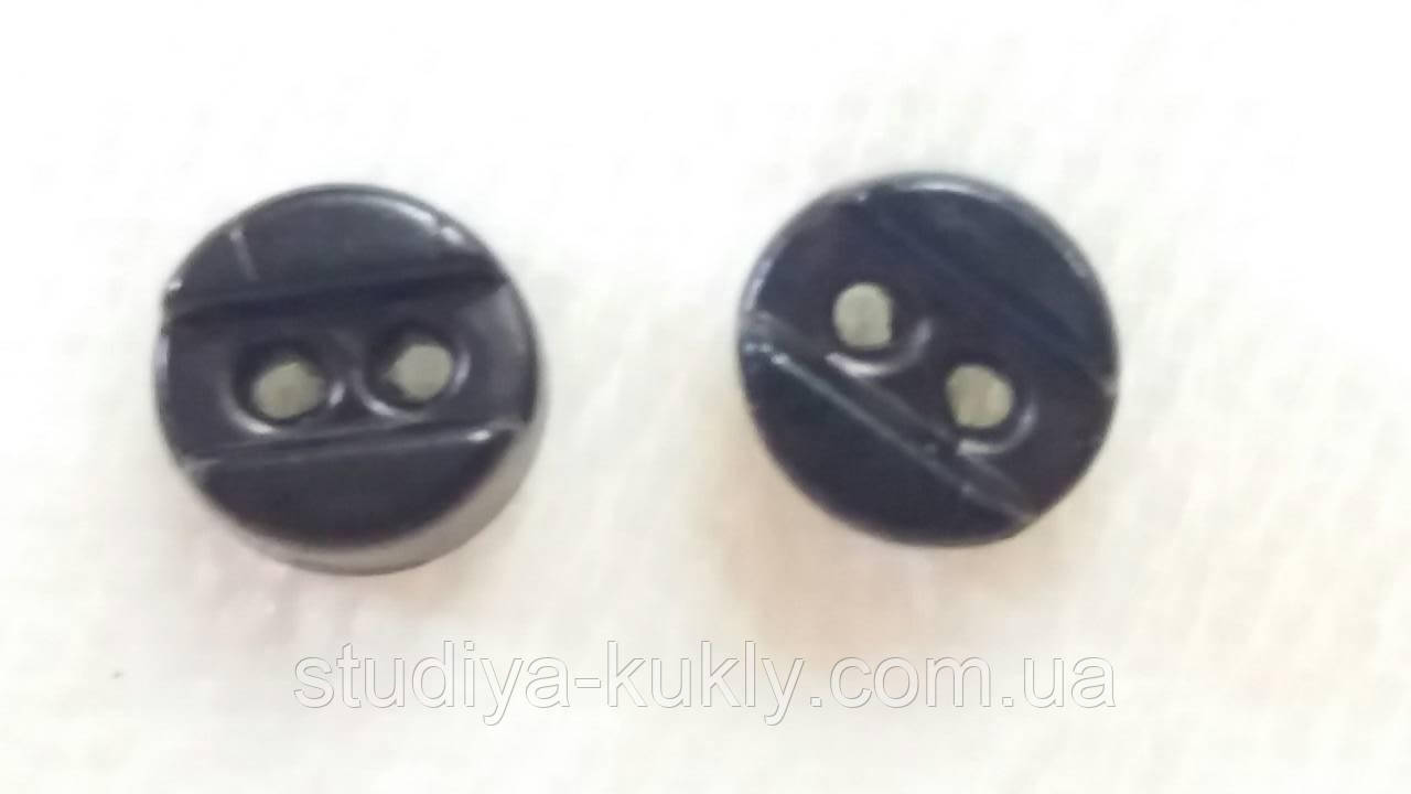 Гудзик для ляльок міні 5 мм. Чорний, № 6.19/2, фото 1