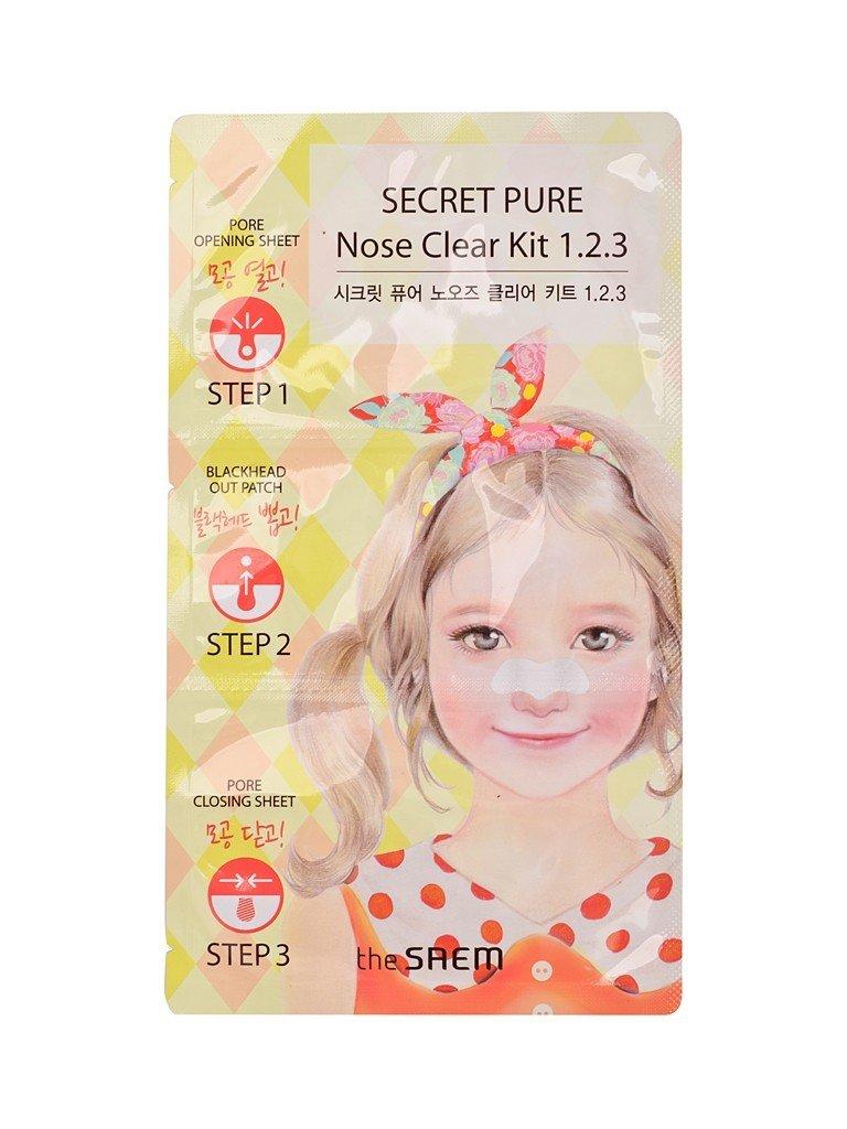 Набір 3 в 1 від чорних крапок на носі The Saem Secret Pure Nose Clear Kit 1.2.3 8 г (8806164112366)