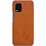 Nillkin Xiaomi Mi 10 Youth/ Mi 10 Lite Qin leather case Brown Чохол Книжка, фото 2