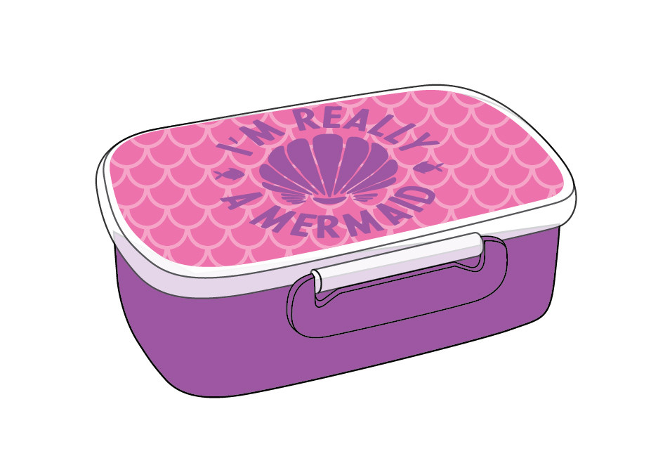 Контейнер для їжі YES Mermaid 420мл з роздільником код:707446)