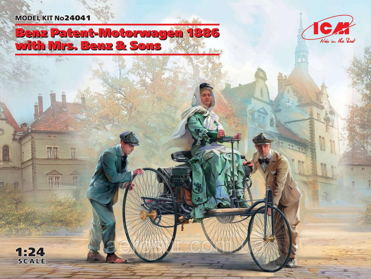 Автомобіль Бенца 1886 з фрау Бенц і синами 1/24 ICM 24041