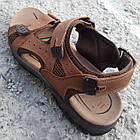 Сандалии мужские кожаные р.40 светло-коричневые Nike, фото 2