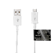Кабель USB — micro USB 1.5 м білий (2,1А) /OEM