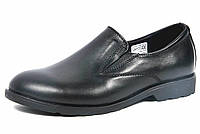 Туфли школьные для мальчика черные кожаные FS collection р.29-35