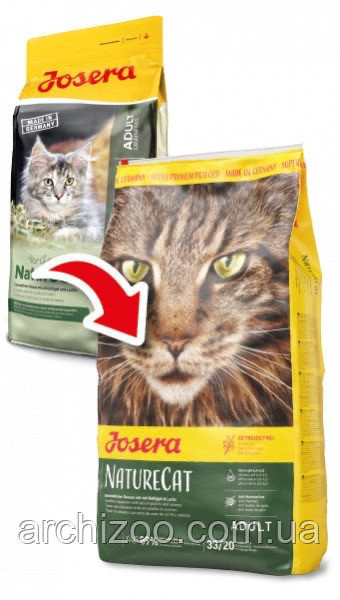 Josera йозера NatureCat натюркет 10 кг корм для кошек с чувствительным пищеварением беззерновой - фото 3 - id-p665732355