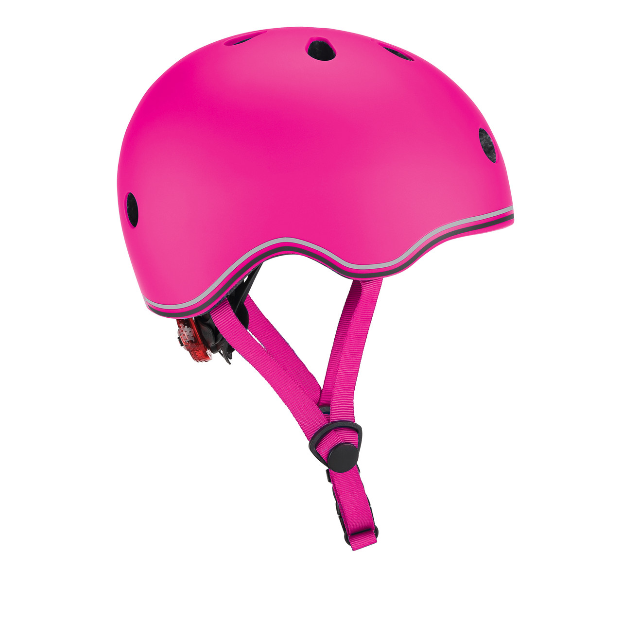 Захисний шолом дитячий Globber Evo Lights рожевий з ліхтариком (XXS/XS) 45-51см 506-110