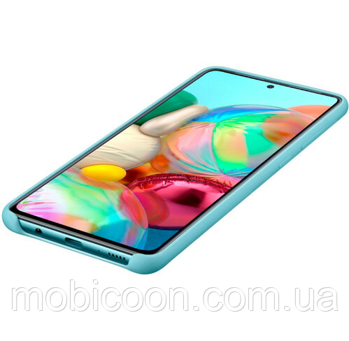Чохол Silicone Case для Samsung Galaxy A71 A715 м'ятний (самсунг а71)