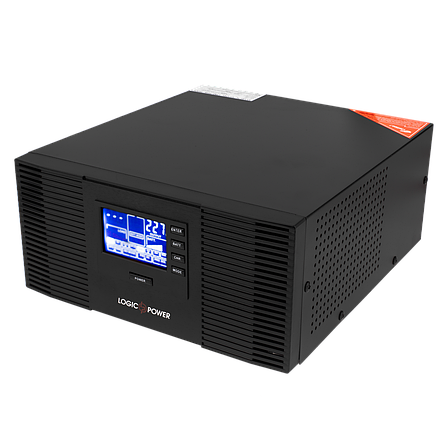 ДБЖ із правильною синусоїдою LogicPower LPM-PSW-1500VA (1050W)12V для котлів і аварійного освітлення, фото 2