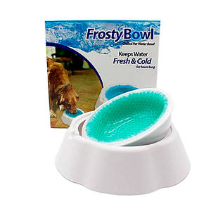 Охолоджувальна миска для води для хатніх тварин Frosty Bowl  ⁇  Миска для собак з охолоджувальним гелем