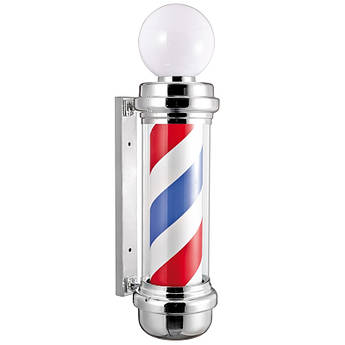 Рекламна стійка Barber`s Pole із плафоном