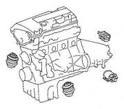 Підвіска двигуна і коробки передач Ford Fiesta 2002-2009