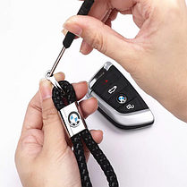 Брелок для ключей кожаный косичка для BMW (БМВ), фото 2