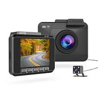 Автомобильный видеорегистратор Azdome M06 с камерой заднего вида, GPS