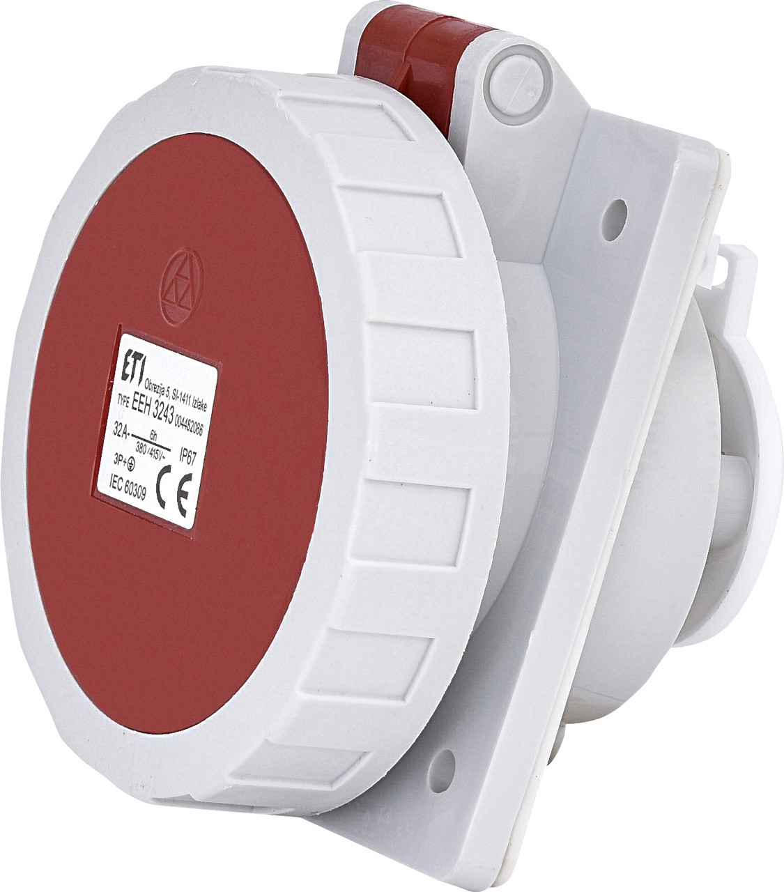 Розетка вбудована EEH-3243, IP67 (32A, 400V, 3P+PE) ETI 4482086, фото 1