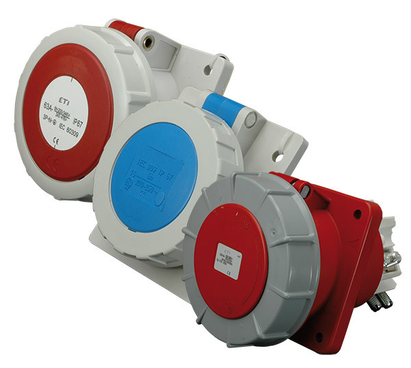 Розетка вбудована EEH-12543, IP67 (125A, 400V, 3P+PE) ETI 4482090