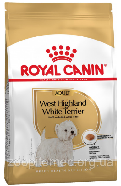 Корм для собак Royal Canin (Роял Канін) WEST HIGHLAND WHITE ADULT породи вест-хайленд-уайт-тер'єр, 500 г, фото 1