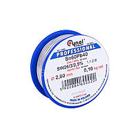 Припій з флюсом для паяння олов'яно-свинцевий Cynel (S-Sn60Pb40 sw26/3/2.5%) 100 гр (2.5 мм)