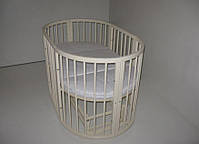 Дитяче ліжечко-трансформер з двома матрасиками, фото 9